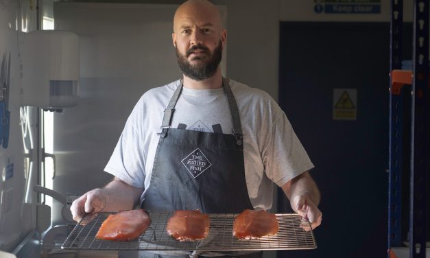 fish on a grill