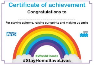 Give Your Child A Rainbow Certificate For Staying Indoors Your