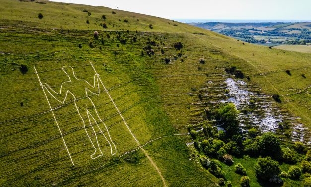 Hill showing the Long Man of Wilmington