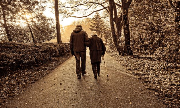 two people walking