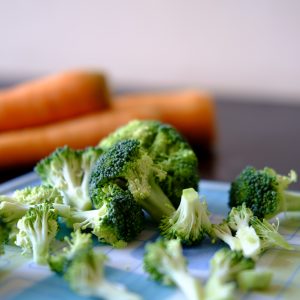 Broccoli and carrots.