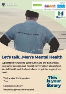 men's mental health event poster