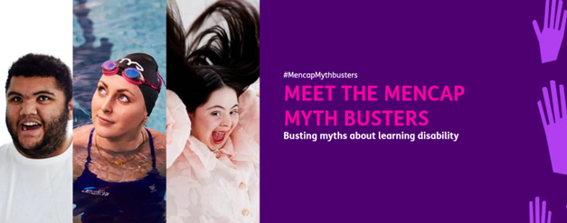 Three adults with Learning Disbailities 'Meet the mencap myth busters'