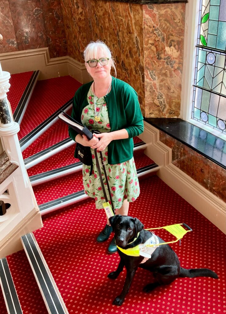 Nicola and Alison the guide dog