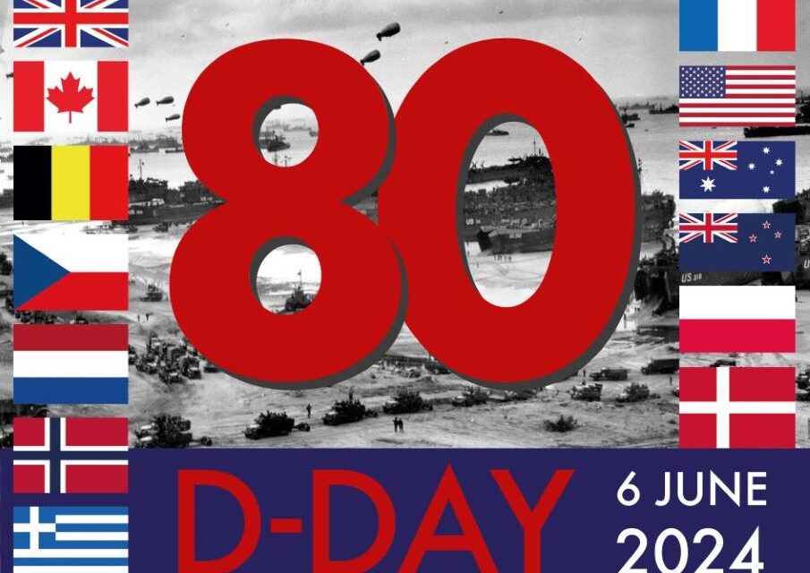 D Day 80 logo