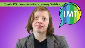 Sarah looks into the camera. text reads there's still more to me than a learning disability