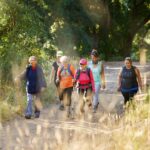 A group of friends out walking together