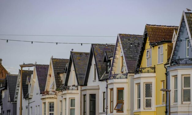 Row of terrace houses in the UK